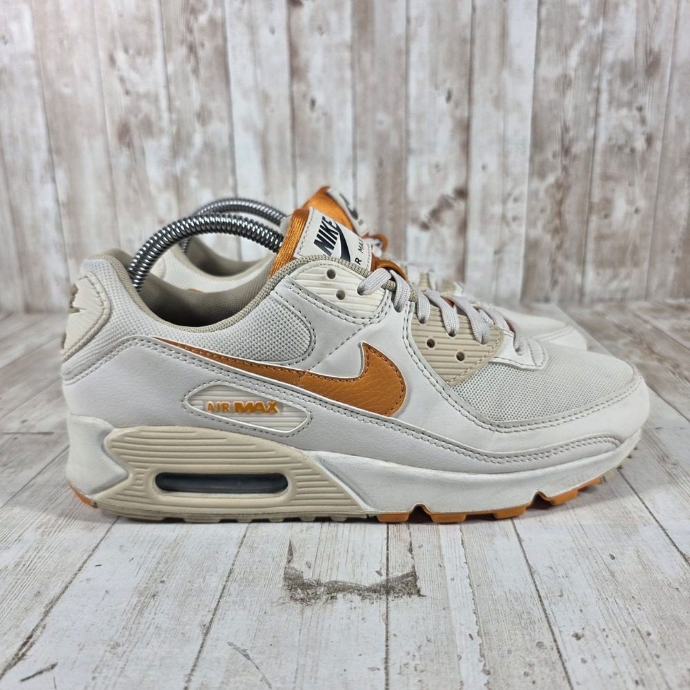 Nike Air Max 90 Light‎ Bone University Gold DQ8593-001 Womens Size 9.5 Sneakers